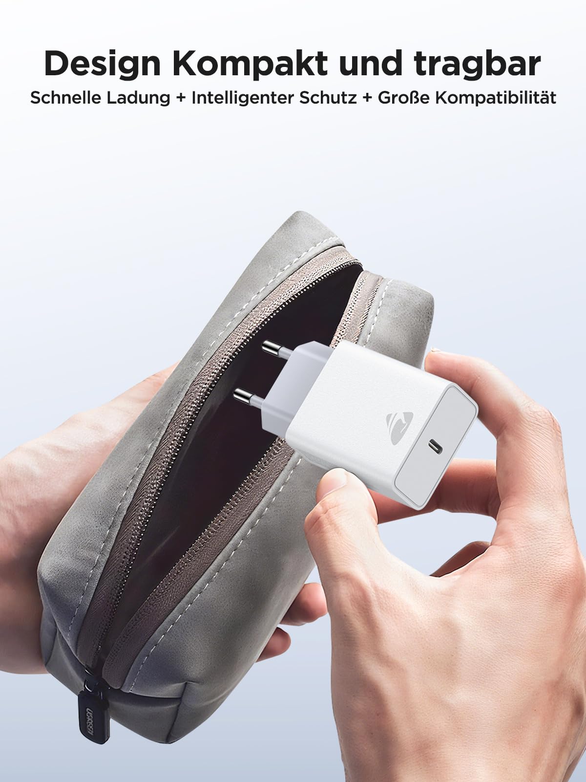 USB C Ladegerät, 2er Pack USB-C Stecker, 20W iPhone Netzteil Adapter PD3.0 Schnellladegerät für iPhone 17 16 15 14, Ladestecker USBC Ladeadapter für Samsung iPad Handy,Fast Charger Type C Netzstecker 8