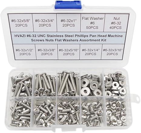 Amazon Com Hvazi 6 32 Unc Stainless Steel Phillips Pan Head