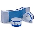 L LIKED Pack of 500 Currency Band Self Sealing Currency Straps Bands Money Bill Wrappers (Blue $100-500 PCS)
