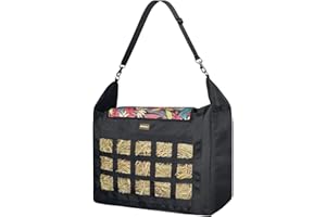 MIYABALA Hay Bag for Horses,Slow Feeder for Horse/Donkey/Goat, Premium 1680D Oxford Cloth,Easy to Fill and Hang with Extra Large Opening（Leaf）