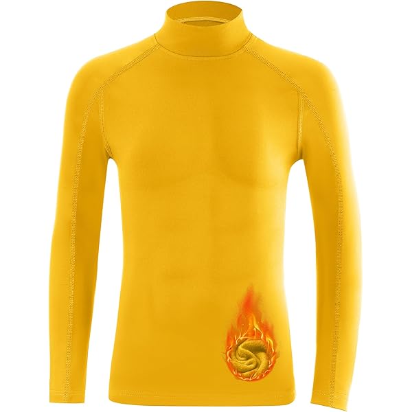 Amazon.com: Thermal Underwear Kids Mock Turtleneck Shirts
