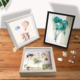 sunmeg 3D Shadow Box 8x8 Wooden Deep Frame with Letters DIY Decor view 6