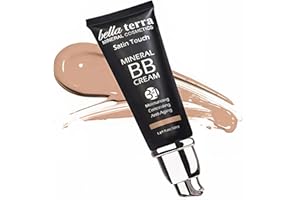 Bellaterra Cosmetics BB Cream - Tinted Moisturizer, Mineral Foundation Makeup, Light 102 | Skin Perfector, 1.69 oz