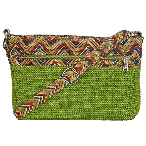 BeautonaCole Womens Crossbody Slingbag - Green