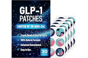 AYOJOY GLP-1 Patches for Women & Men - Natural Ingredients with Berberine, L-Glutamine-blue-30PCS