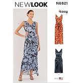 New Look N6821 Women's Dress Sewing Pattern, Two Lengths, Sizes 6-16