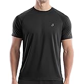 Roadbox Men's Rash Guard Short Sleeve, UPF 50+ UV Sun Protection Swim Shirts, Quick Dry Lightweight Water Surf Beach T-Shirt