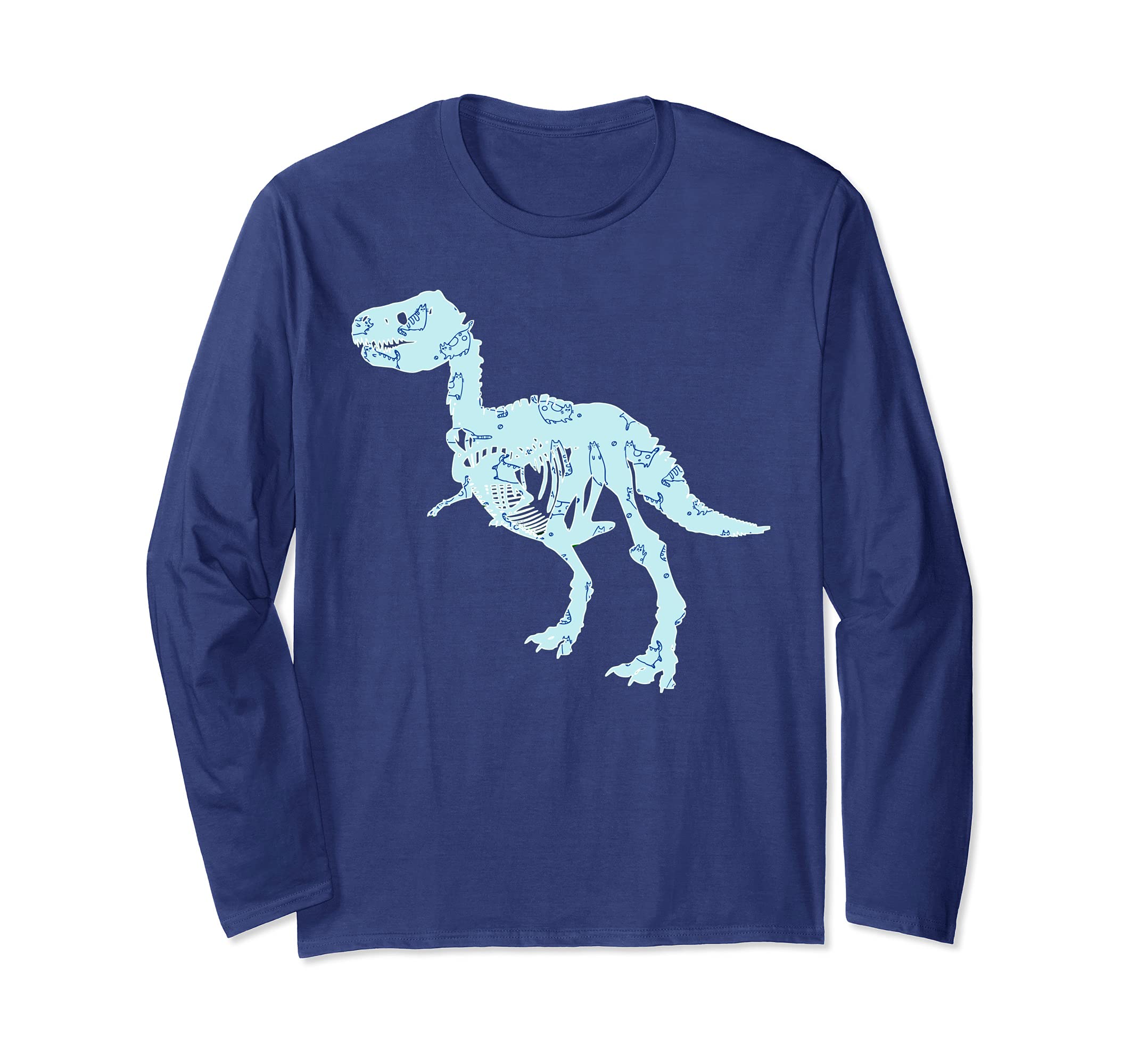 Tyrannosaurus Rex Animal T-Rex Creepy Dinosaur Long Sleeve T-Shirt