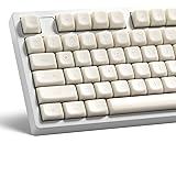 XVX White Jade Keycaps, Double Shot PBT Keyboard