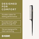 KENT Rat Tail Comb SPC82 210mm Fine Tooth Anti Static Heat Resistant Hair view 4