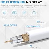 Keple TV Aerial Cable 1m Coaxial Extension Lead with Male Connector view 6