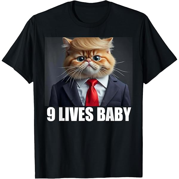 T-Shirt CATS For TRUMP – Maglietta Patriot USA 2024, Elezioni Americane, Taglie S-2XL, Nuova - Foto 4