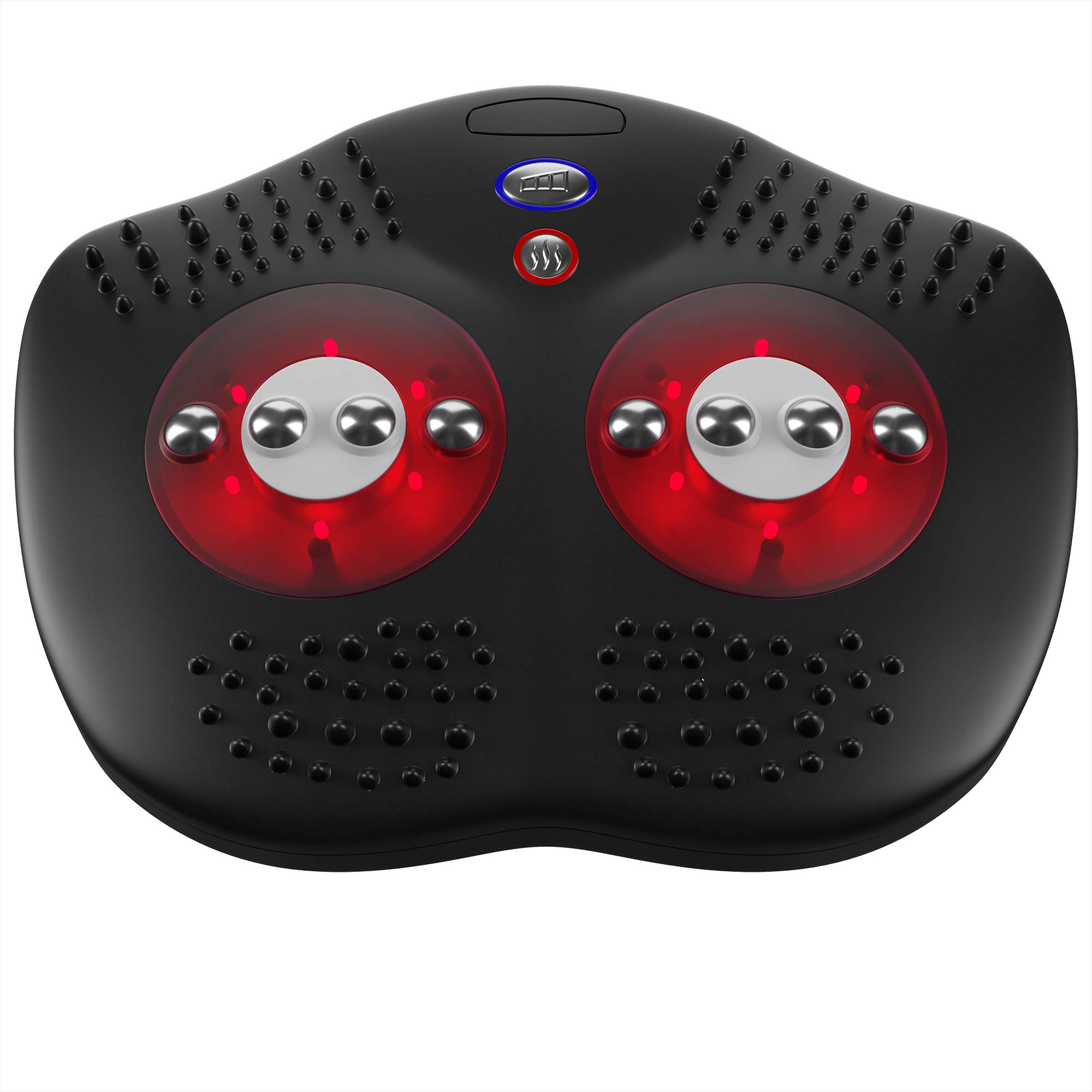 Gideon Shiatsu Foot Massager with Infrared Heat 8 Shiatsu Nodes with Special Reflexology Acupuncture Points for Heals and Toes - Helps Soothe and Relax Tired and Achy Feet