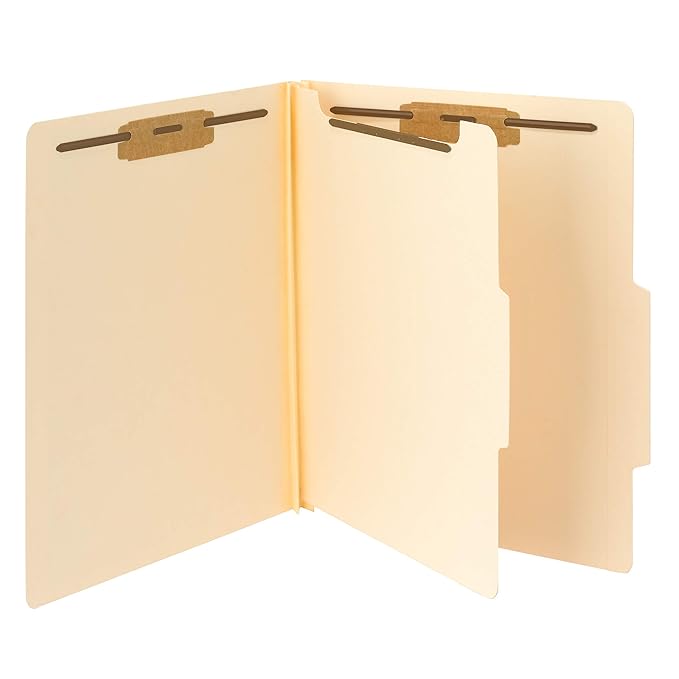 Smead Classification File Folder, 1 Divider, 2" Expansion, 2/5Cut Tab