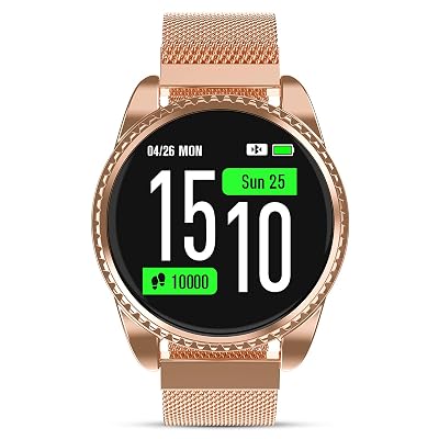Buy GOKOO Smart Watch for Women with Heart Rate Sleep Monitor Blood  Pressure Monitor Activity Smart Fitness Android Watches for Womens Reloj  Inteligente para Mujer Calorie Counter Extra Silicone Band Online in