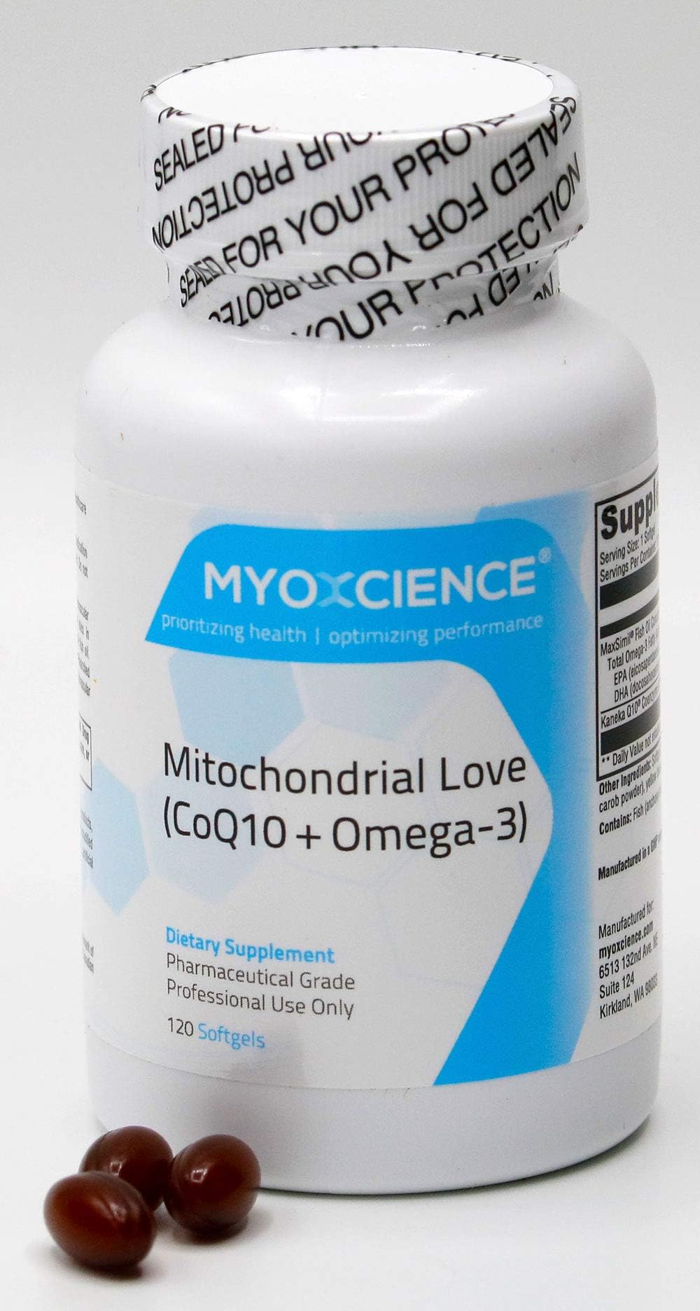 Mitochondrial Love | Coenzyme Q10 + Monoglyceride Fish Oil EPA & DHA | Dual-Action Cardiovascular Support