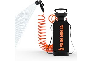 SUN NINJA - Black 8L Portable Shower