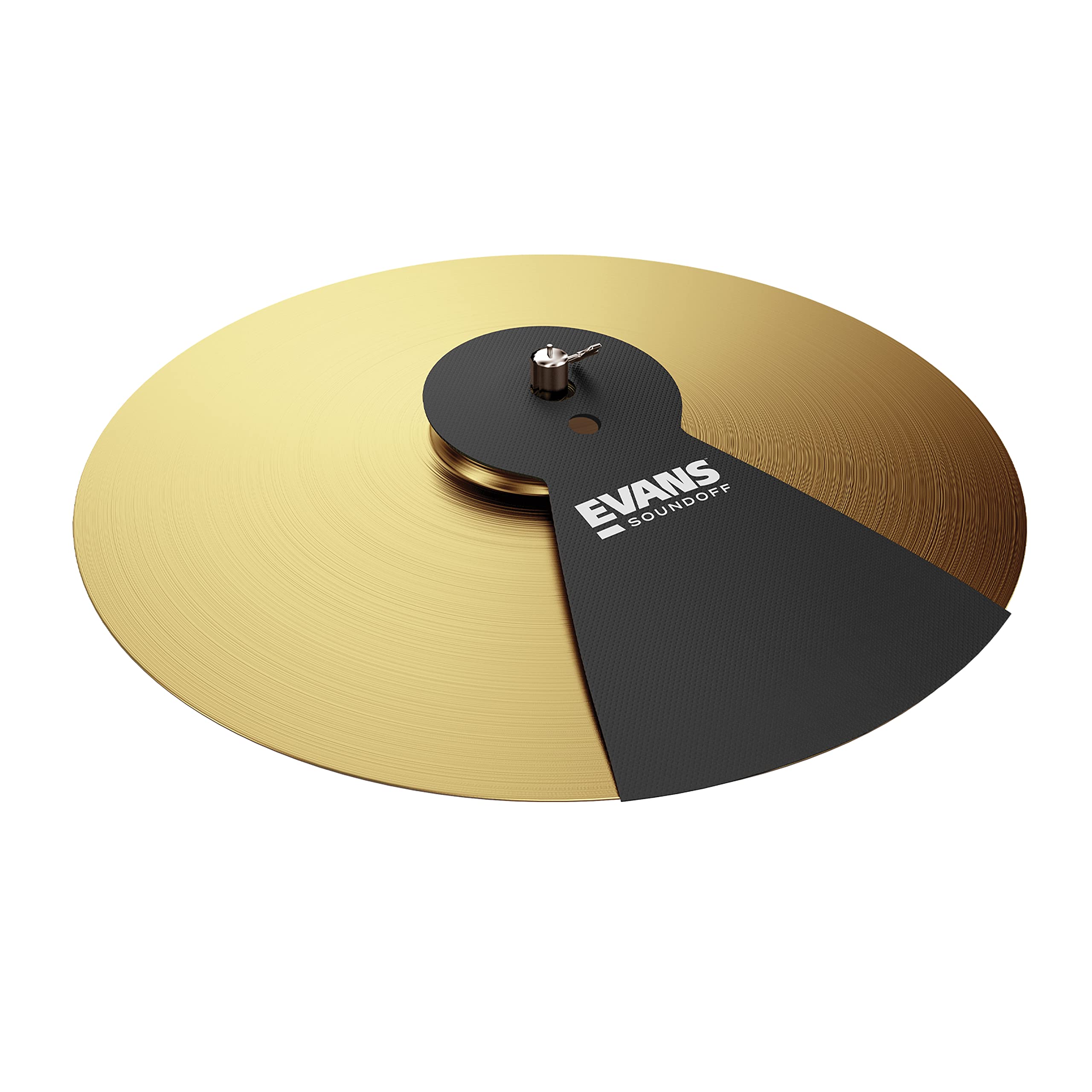 Evans Soundoff Drum Mute Pads - Great to Silence Acoustic Kits - Fits 16+18" Crash Cymbals