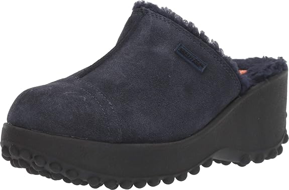 fran nubuck black clogs