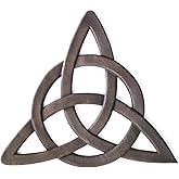 Super Z Outlet Resin Celtic Trinity Knot Wall Art for Home Decoration, Religious Communion Baptism Gifts, Churches