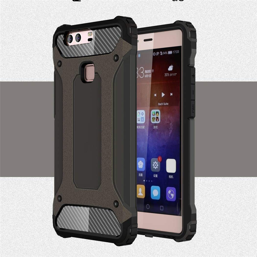 SOGOCOOL Huawei P9 Plus Case, Heavy Duty with Full Body Protective Shockproof Drop Proof Hybrid Hard Cover for Huawei P9 Plus (Bronze)