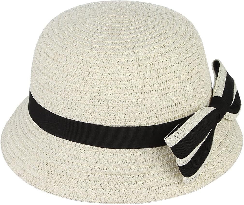 Gemvie Chapeau De Paille Cloche Bebe Fille 1 2 Ans Anti Uv Soleil Capeline Ete Plage Loisir Bonnets Casquettes Et Bobs Vetements Schoolofbabywearing Com