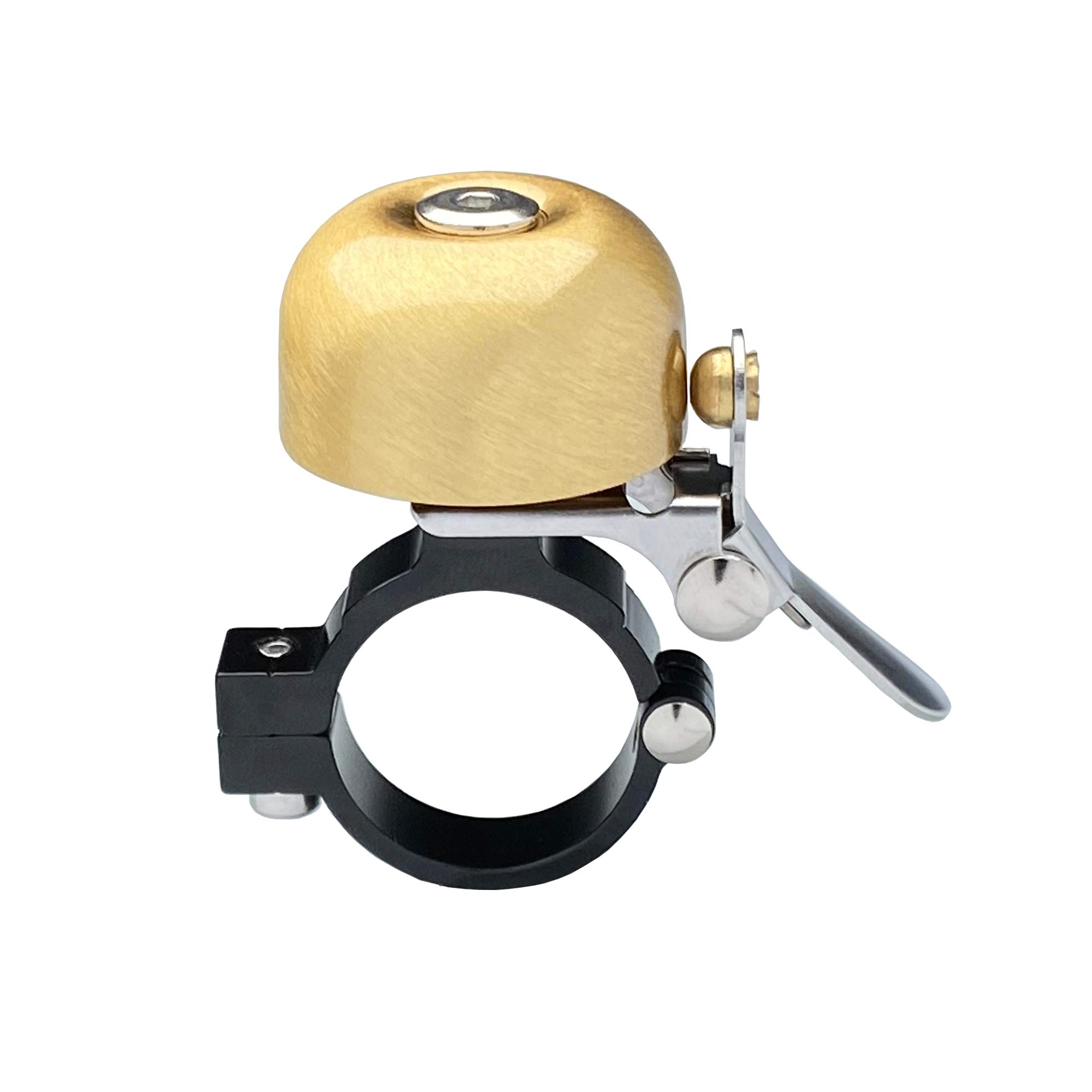 Zotemo Brass Bike Bell Pro, All Metal Body, Loud Decent Tone Bicycle Ring Bell for Adults and Kids, Fits 0.79 to 1 Inch Bicycle Handlebars