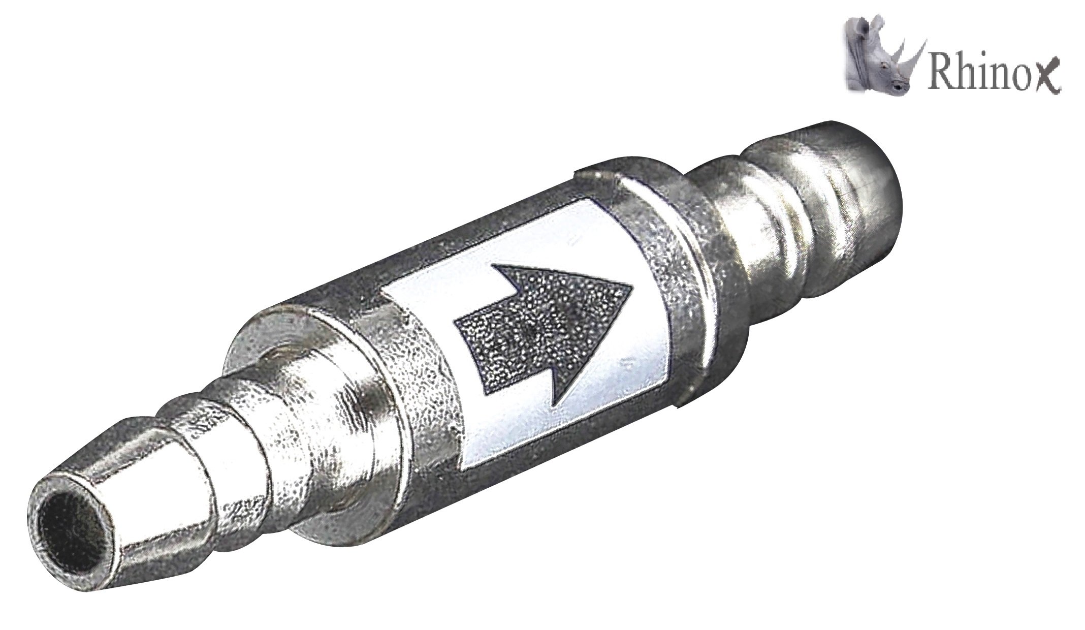 Rhinox Brass Check Valve for Aquariums (1 pc) - Sturdy, Reliable, Anti-Leak, Anti-Backflow, Non-Return CO2 Air Valve That Ensures One Directional Water Flow, Perfect for Sensitive Fish