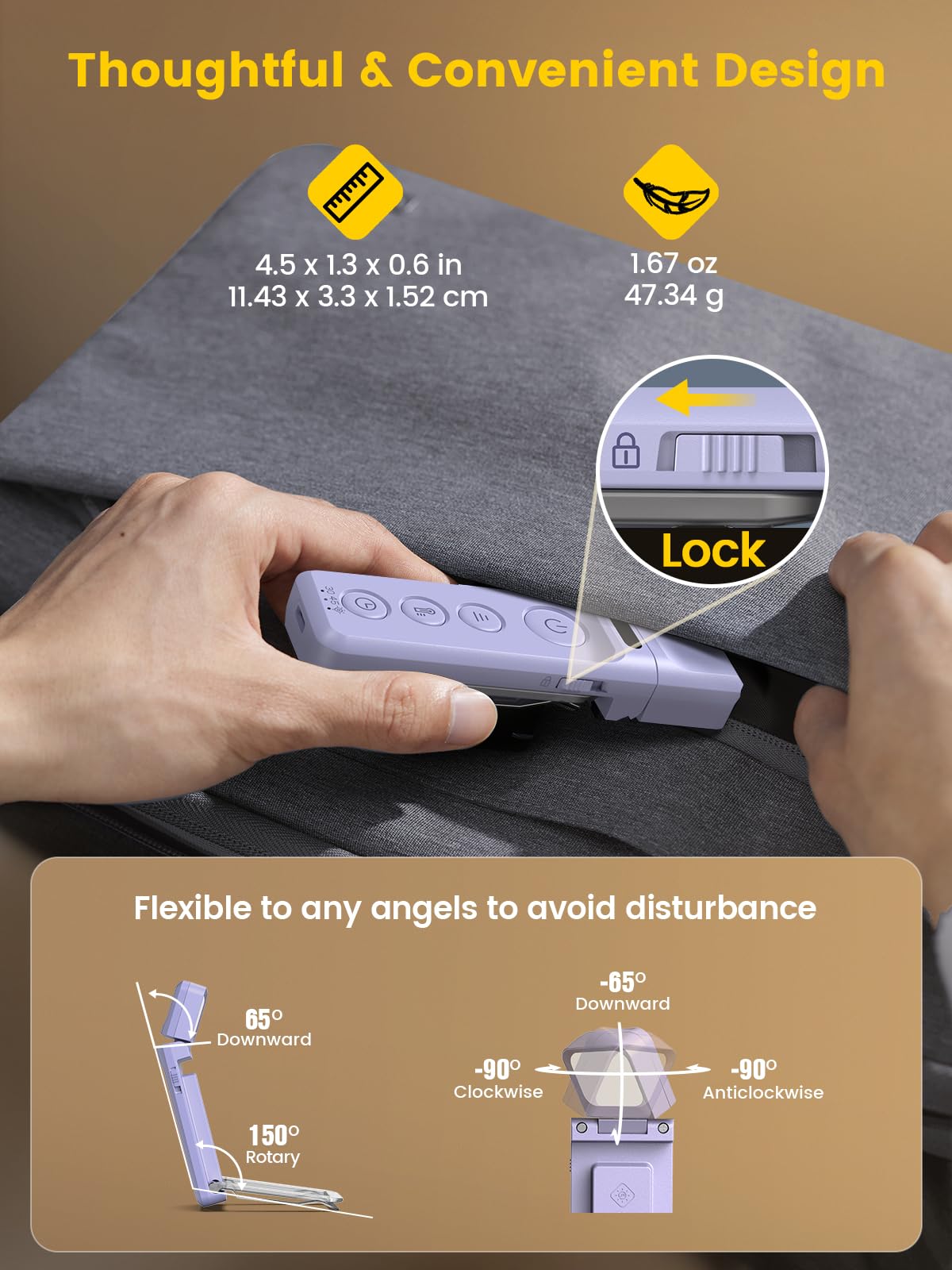 Glocusent 14 LED Sleep Aid Reading Light, Eye Caring Book Light for Reading in Bed, 3 Colors & 5 Brightness Stepless Adjustable, Rechargeable for 90 Hrs with Timer, Perfect Book Lamp for Bookworms