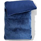 Microwavable Heating Pad with Washable Cover 13x7 Inch Flaxseed Microwave Hot Pack, Lavender Scent, Moist Warm Compress for Relaxation, Non-Electric &amp; Portable