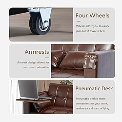 ORRD Convertible Sofa Bed, 3-in-1 Multi-Functional