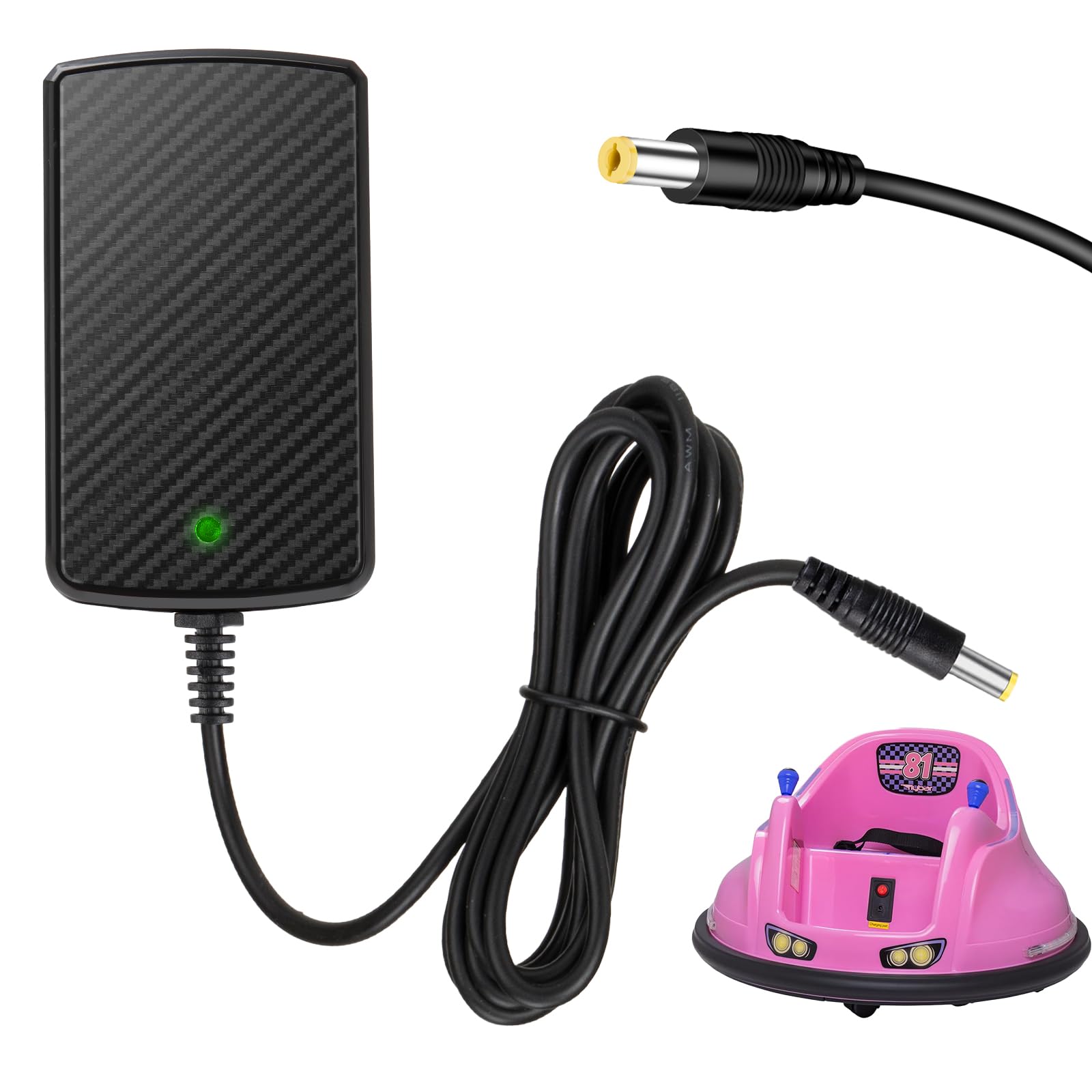 Photo 1 of 12V Electric Scooter Charger for Razor Dirt Bike MX125, Powered Core E90 E95, Electric Scooter Black Label Power Core E90 E95 Dirt Bike MX125 Dirt Rocket 12V Kids Ride On Car Charger 5Ft