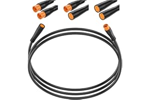 baluoqi Extend Cable with Julet Plug 2Pin/3Pin/4Pin/5Pin Female-Male,Female-Female, Male-Male Connectors for Electric Light/Throttle/Ebrake/Display Ebike Parts Extend Wire