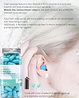 VeoryFly Soft Foam Ear Plugs for Sleep 122 Pcs 38 dB SNR Noise Cancelling view 4