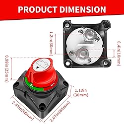 GOGONFLY Battery Disconnect Switch 12V-48V DC 275A