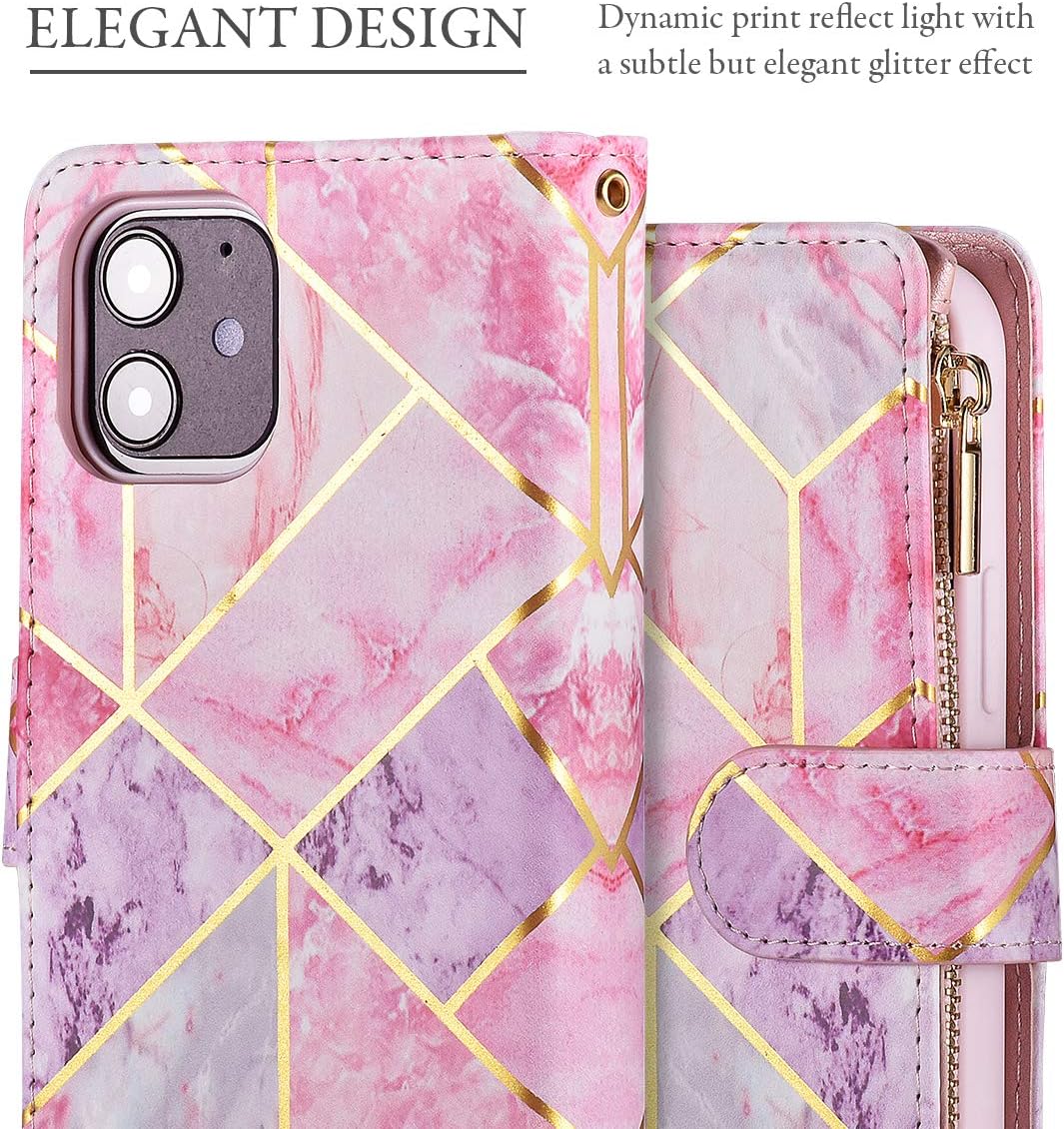 UEEBAI Wallet Case for iPhone 12 iPhone 12 Pro 6.1 inch - Image 3