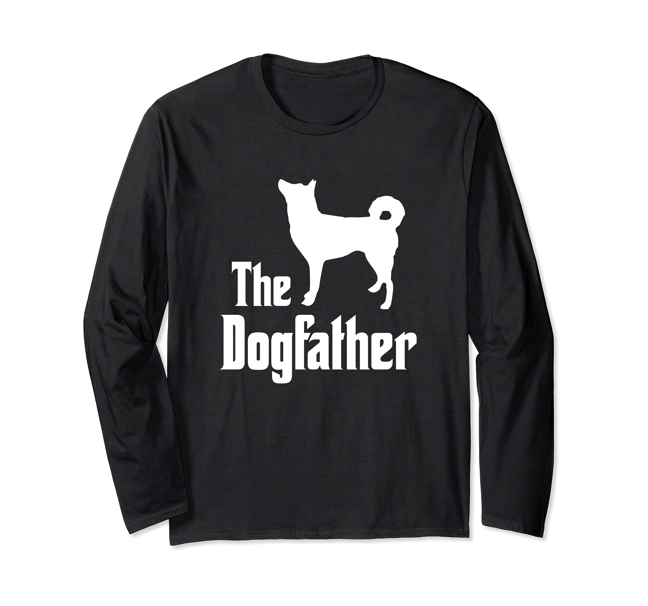 The Dogfather - funny dog gift, funny Korea Jindo Dog Long Sleeve T-Shirt