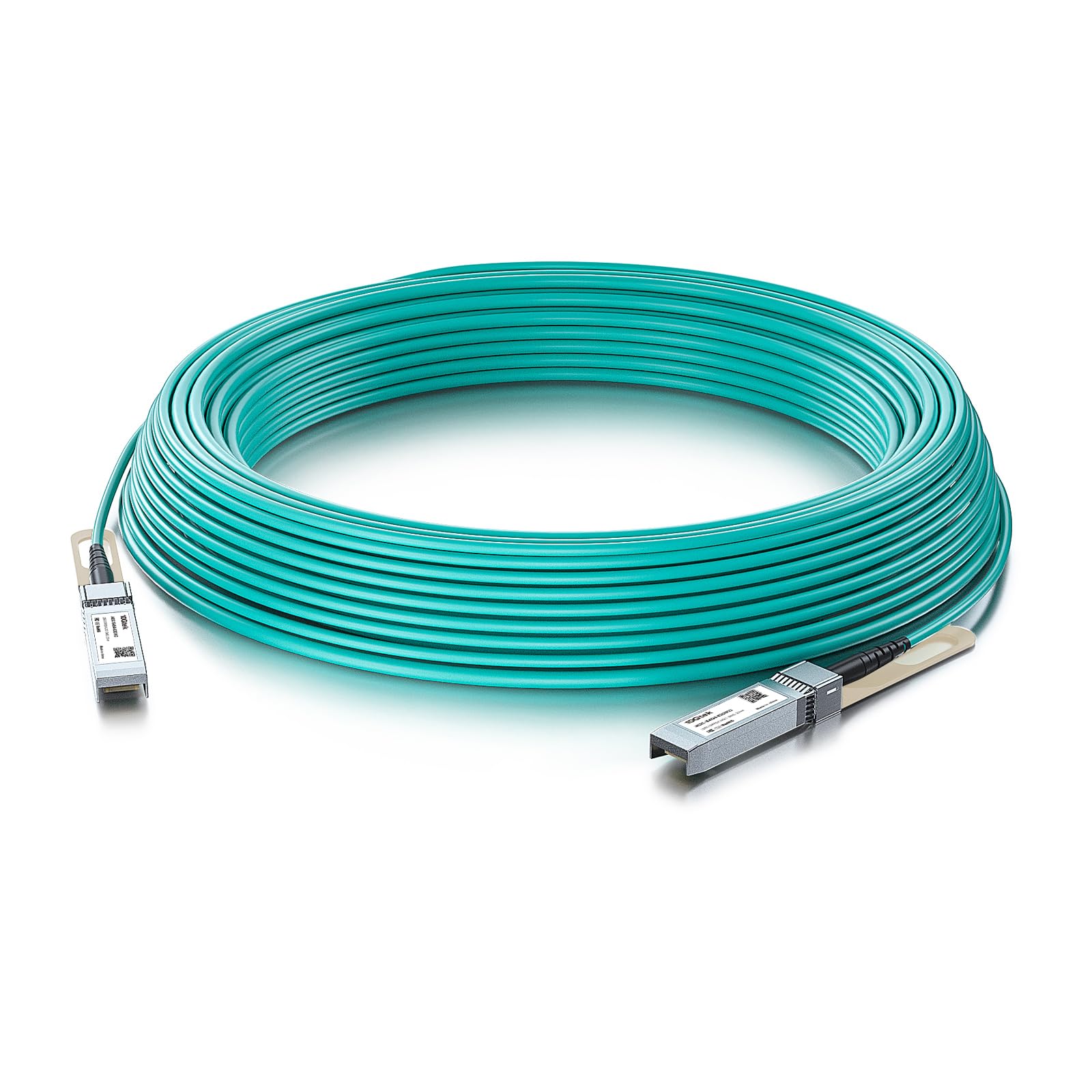 10Gtek® 25G SFP28 SFP+ AOC Cable 20-Meter(65ft), 25GBASE Active Optical SFP Cable for Cisco SFP-25G-AOC20M, Ubiquiti UniFi, D-Link, Supermicro, Netgear, Mikrotik, ZTE Devices, Open Switch