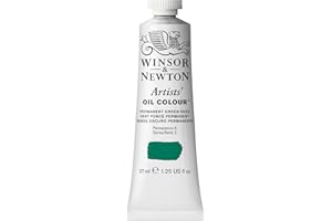 Winsor & Newton Artists Oil Color Paint Tube, 37ml, Permanent Green Deep