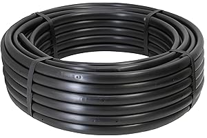 Drip Depot 1/2" Polyethylene Pressure Compensating Drip Line - Emitter Spacing : 12" - Flow Rate : 1.0 GPH - Roll Length : 100'