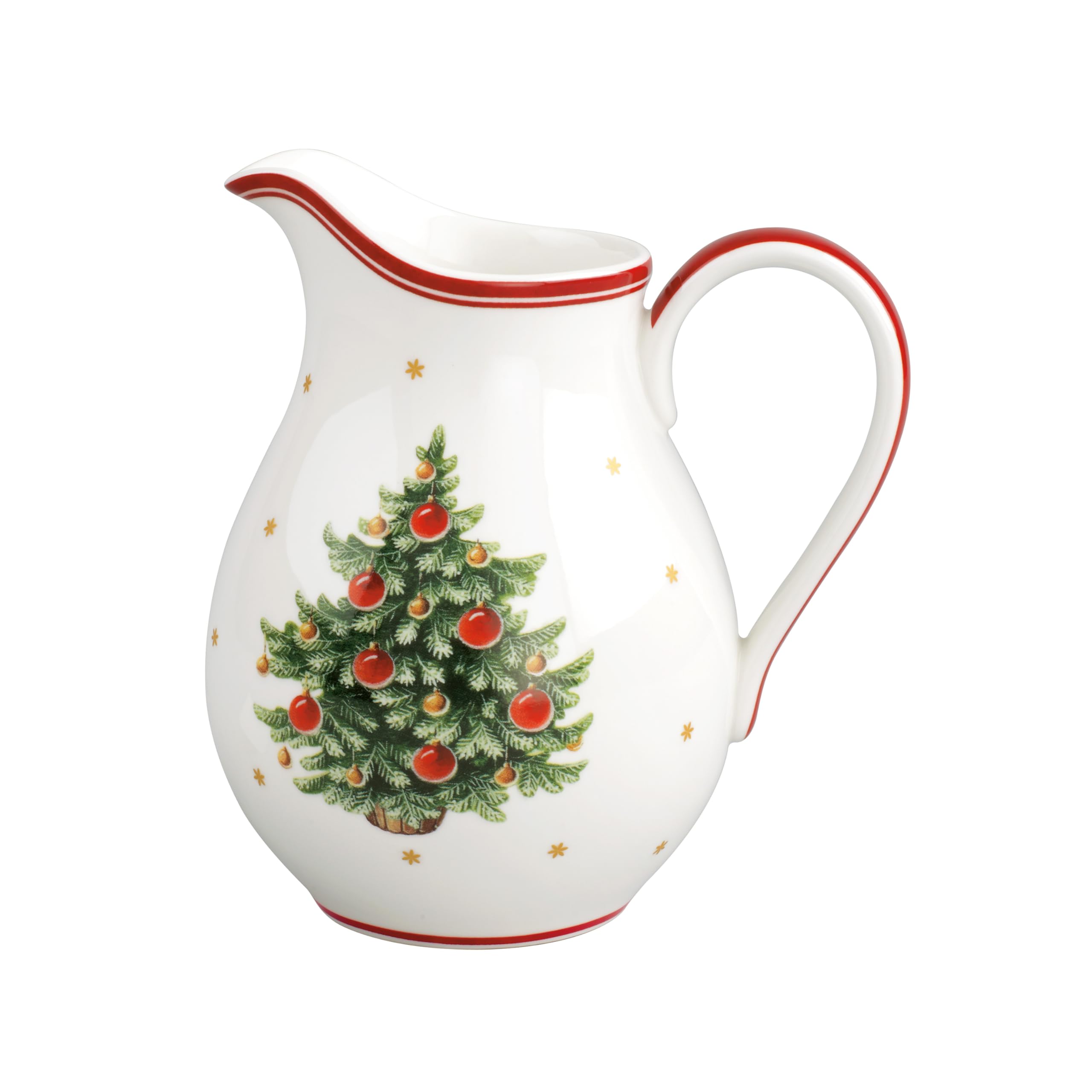 Villeroy & Boch – Toy's Delight Milk Jug Red and White, Microwave Safe, Christmas, Decoration, Tableware, Premium Porcelain