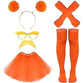 Xcgbxzd Orange Costume Accessories for Women Men Halloween Party