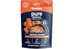 Canidae Pure Protein Topper Wet Dog Food - Wild-Caught Salmon Recipe in Gravy, 3 oz. (Case of 12)