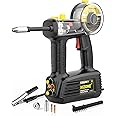 Hand Held MIG Welder Machine 110V, HIZONE 100A Flux Core Portable Welding Machine, Handheld Gasless Inverter Wire Feed Welding Equipment
