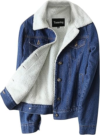 sherpa lined jean jacket womens