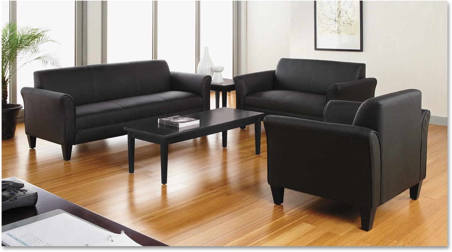 Alera ALE Valencia Series Occasional Table, Rectangle,23-5/8w x 20d x 20-3/8h, Black: Furniture & Decor