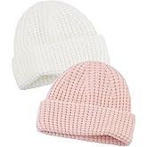 UAMOEI Toddler Beanie Baby Beanies for Kids Boys Winter Hat Girl Cute Kintted Beanie Hats for Kids Soft Warm Hat
