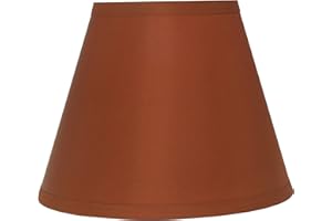 Aspen Creative 32184, Transitional Hardback Empire Shaped Spider Construction Lamp Shade in Burnt Orange, 13" Wide (7" x 13" 