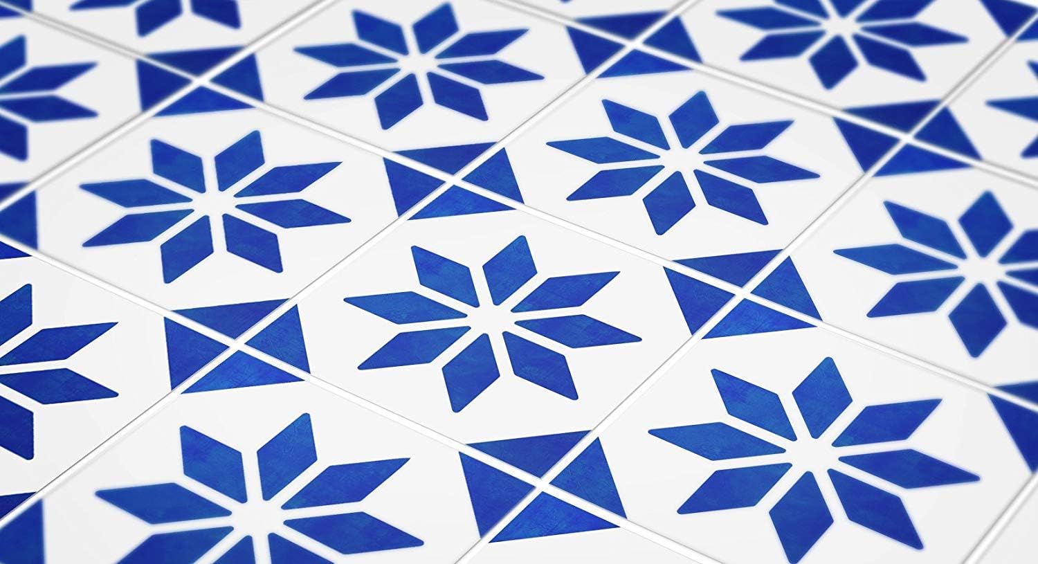Moonwallstickers Tiles Stickers Decals - Pack of 24 Tiles - 24 Individual Tiles - Tiles Decals (Floor - 11.9 x 11.9 inches - 30.2 x 30.2 cm, Italian Pattern)