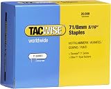 Tacwise 0368 Type 71 8 mm Galvanised Upholstery Staples Pack